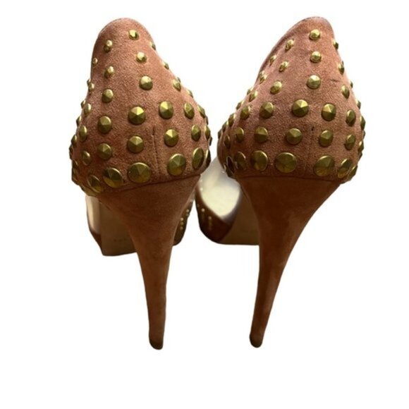 Brian Atwood Loca Studded Pumps Women Size 37.5 US‎ 6 - Picture 9 of 13
